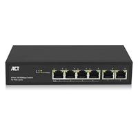 ACT AC4430 6-poorts Gigabit netwerk PoE+ switch