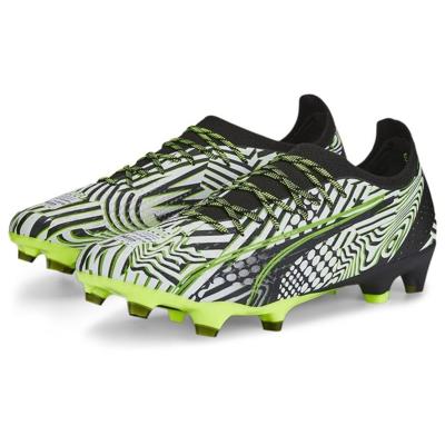 PUMA Ultra Ultimate FG/AG Dazzle - Zwart/Wit/Groen LIMITED EDITION