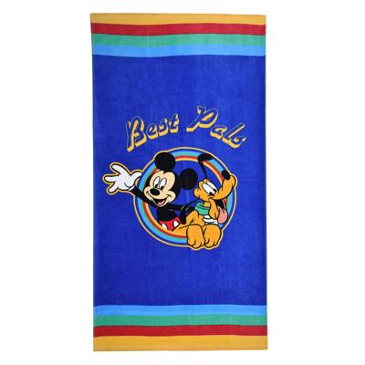 Disney Badlaken Mickey & Pluto Junior 70 X 140 Cm Katoen Blauw