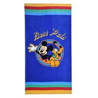 Disney Badlaken Mickey & Pluto Junior 70 X 140 Cm Katoen Blauw