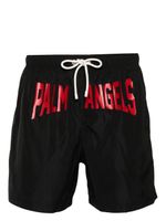 Palm Angels maillot de bain à logo imprimé - Noir - thumbnail