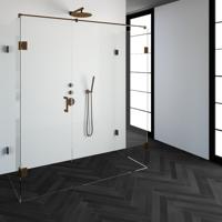 Sanituba Complete Profielloze Douchecabine XL 180x80cm koper