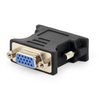 I/O Adapter DVI TO VGA/A DVI-VGA BK GEMBIRD