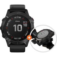 Garmin Fenix 6X Pro - Zwart - 51 mm + Garmin Fenix 6 Quickfit fietssteun