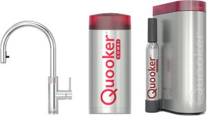 Quooker Flex met COMBI+ boiler en CUBE reservoir 5-in-1 kokend water kraan Chroom