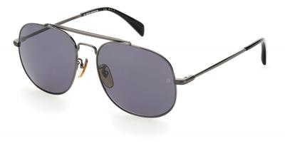 David Beckham zonnebril 7004/S cat.3 rond staal grijs/zilver