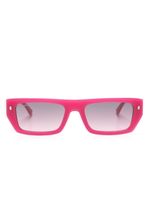 DSQUARED2 EYEWEAR lunettes de soleil à monture rectangulaire - Rose