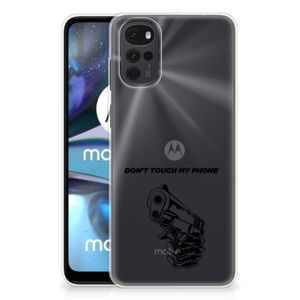 Motorola Moto G22 Silicone-hoesje Gun Don't Touch My Phone