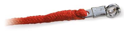 leidkoord met paniekhaak 200 cm nylon rood