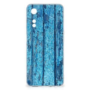 OPPO A78 5G | A58 5G Bumper Hoesje Wood Blue