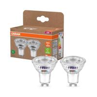 OSRAM Energy Class PAR16 met 2 watt, 360 lm, warm wit (2700 K) van loodvrij helder glas met GU10-fitting in A, Ø 50 mm, IP20