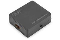 DIGITUS HDMI naar VGA converter - incl. audio-uitgang via 3,5 mm jack (stereo) - Full HD 1080p - stroomtoevoer via USB - zwart