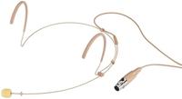 MONACOR HSE-130/SK Ultralichte hoofdband microfoon, omnidirectioneel, beige