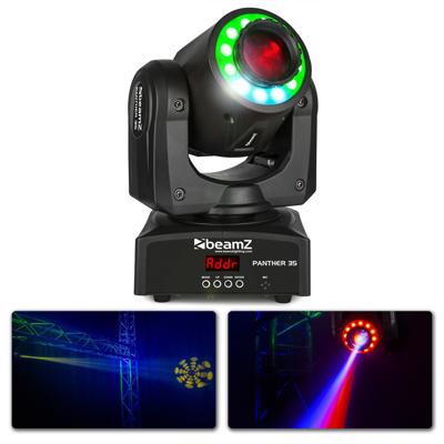 BeamZ Panther 35 Disco-laserprojector & stroboscoop Zwart