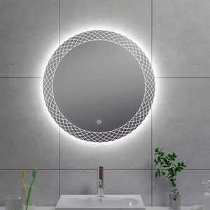 Badkamerspiegel Aqua Splash Madri Rond LED Verlichting 60 cm Aqua Splash