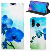 Huawei P30 Lite New Edition Smart Cover Orchidee Blauw - Cadeau voor je Moeder