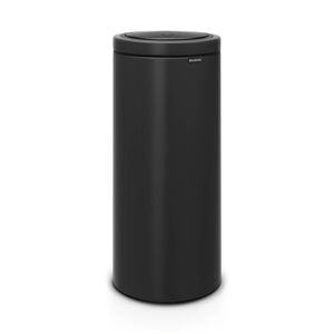 Brabantia Touch Bin Flat Top afvalemmer 30 liter met kunststof binnenemmer - Matt Black