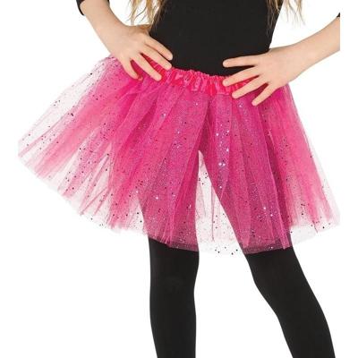 Fiesta Petticoat/tutu rokje - meisjes - roze - 31 cm - Tule onderrokje - kinderen