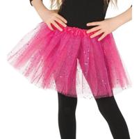 Fiesta Petticoat/tutu rokje - meisjes - roze - 31 cm - Tule onderrokje - kinderen