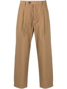 A.P.C. pantalon plissé Rene en coton - Marron