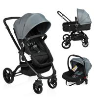 Little World 3-in-1 Kinderwagen City Walker grijs en zwart