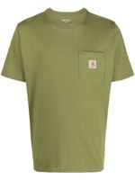 Carhartt WIP t-shirt en coton à patch logo - Vert