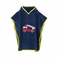 Playshoes badponcho Brandweerauto Marine Maat