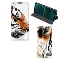 Bookcase Sony Xperia 5 III Watercolor Tiger