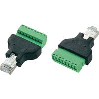 TRU Components LT-RJ45 RJ45-stekker met schroefaansluiting 569296 stekker, recht 1 stuk