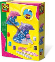 SES Creative Gieten en schilderen - Glitter dolfijn