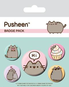 Pusheen Pin-Back Buttons 5-Pack Pusheen Says