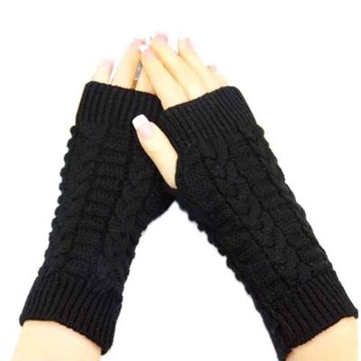 Fashion Knitted Arm Fingerless Winter Gloves Unisex Soft Warm Mitten Original
