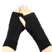 Fashion Knitted Arm Fingerless Winter Gloves Unisex Soft Warm Mitten Original