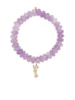 Sydney Evan bracelet en or 14ct serti d'améthyste et cristaux - Violet