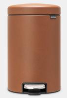 Brabantia Newicon Pedaalemmer 12 Liter Met Kunststof Binnenemmer - Mineral Cinnamon