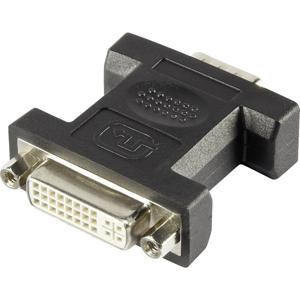 Renkforce RF-4212234 DVI / VGA Adapter [1x DVI-bus 24+5-polig - 1x VGA-stekker] Wit Schroefbaar