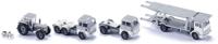 WIKING miniatuurvoertuigenset Lepoix 1:87 grijs 5 delig