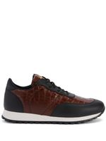 Giuseppe Zanotti baskets Jimi en cuir - Marron - thumbnail