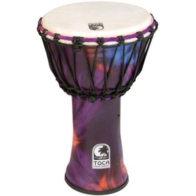 Toca SFDJ-9WP 9 inch Synergy Freestyle Djembe Woodstock Purple