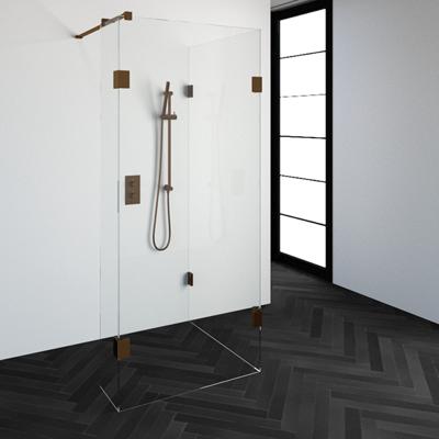 Sanituba Complete Profielloze Inloopdouche Reversed 90x90/30cm koper Sanituba Complete Profielloze Inloopdouche Reversed 90x90/30cm koper