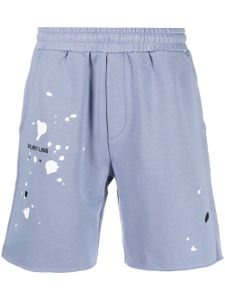 Helmut Lang short de sport à logo brodé - Bleu