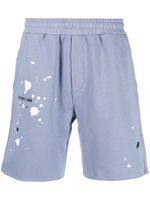 Helmut Lang short de sport à logo brodé - Bleu - thumbnail