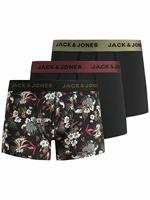 JACK & JONES Boxershorts voor heren, Zwart/Detail:zwart - Black, M