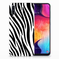 Samsung Galaxy A50 TPU Hoesje Zebra - thumbnail