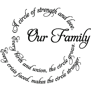 Our family - Muursticker