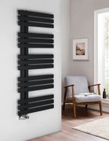 Sapho Silvana radiator mat zwart 50x124cm 561W - thumbnail