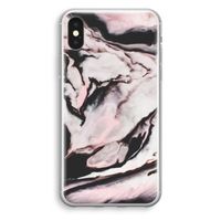 Roze stroom: iPhone XS Transparant Hoesje