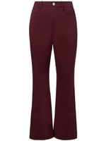 Proenza Schouler White Label pantalon évasé à coupe courte - Violet