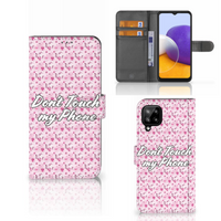 Samsung Galaxy A22 4G | M22 Portemonnee Hoesje Flowers Pink DTMP