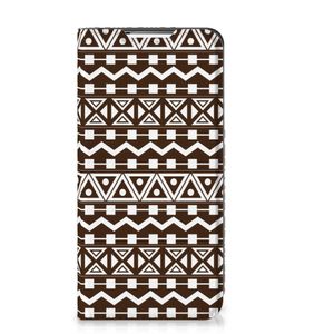 Samsung Galaxy S22 Hoesje met Magneet Aztec Brown